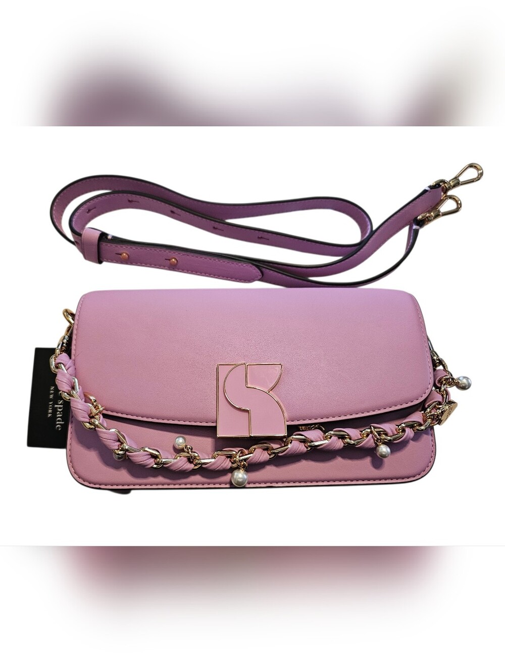 Kate Spade Dakota Heart Embellished Shoulder / Crossbody Bag - Picture 4 of 15